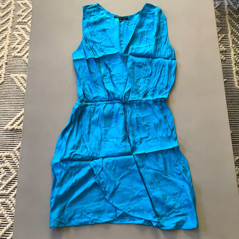 Birthday Dress: Silky Aqua Blue Dress